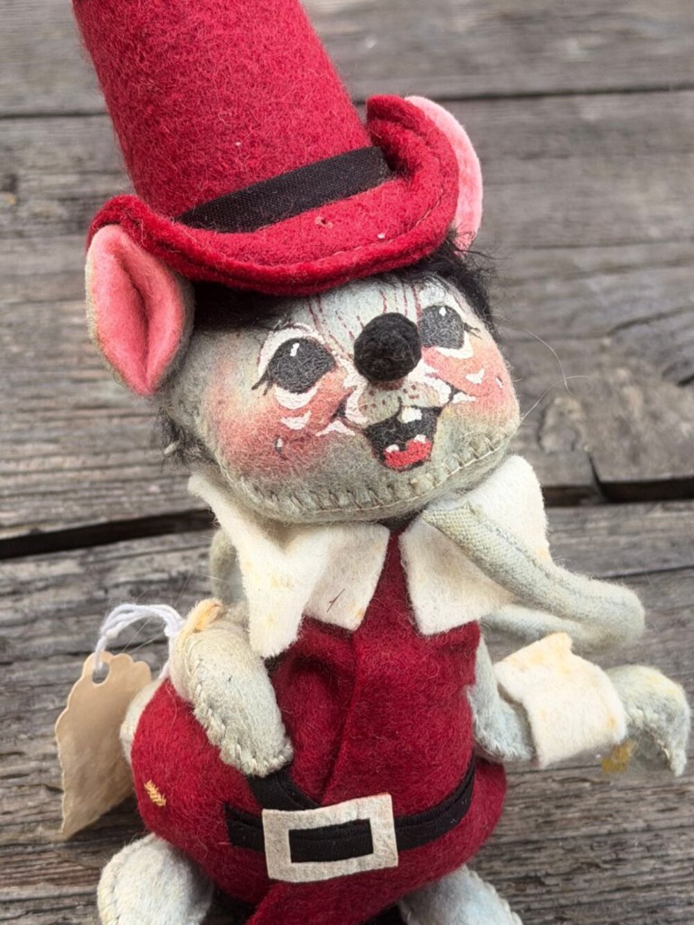 Vintage 1981 Annalee Mobilitee THANKSGIVING Pilgrim 5" Mouse Fall Harvest - Picture 3 of 12